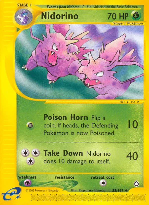 Nidorino (55/147) [Aquapolis]