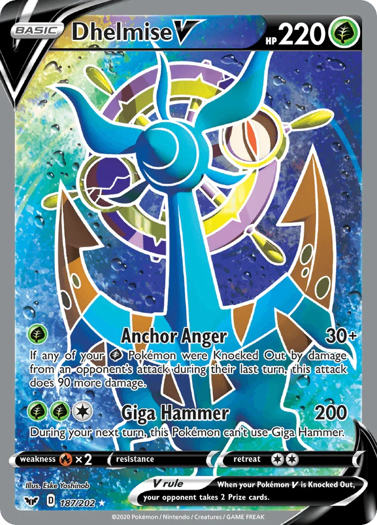 Dhelmise V (187/202) [Sword & Shield: Base Set]