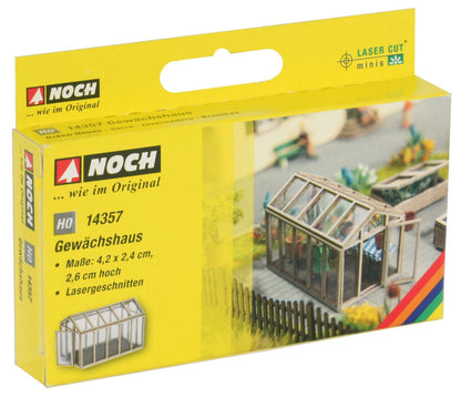 Noch 14357 HO Scale Greenhouse Laser-Cut Kit