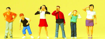 Preiser 10556 HO Scale Children pkg(6)