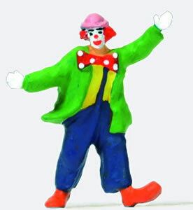 Preiser 29086 HO Scale Individual Figure Clown w/Bowtie