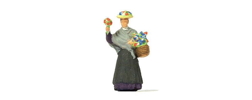 Preiser 28106 HO Scale Flower Seller Figure