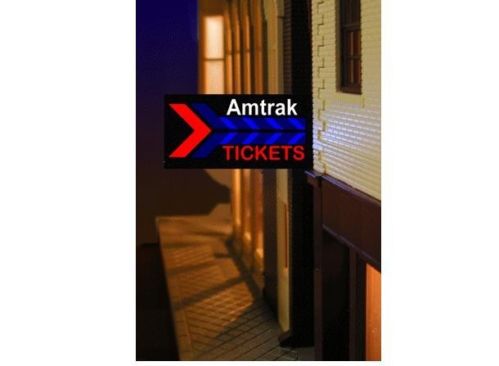Miller Engineering 64812 O/HO Scale Amtrak Station Sign Right