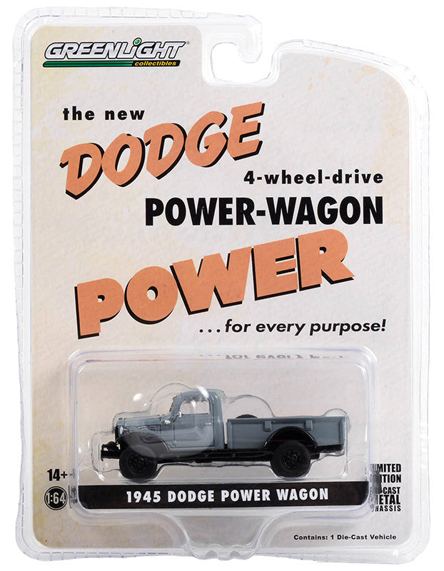 Greenlight 51470-A 1/64 1945 Dodge Power Wagon, Anvil Gray