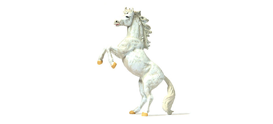Preiser 29514 HO Scale Rearing White Horse Figure