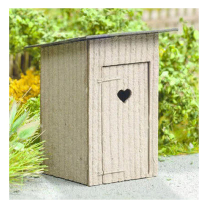 Noch 14436 TT Scale Outhouses -- Laser-Cut Wood Kit - Each: 9/16 x 9/16 x 3/4" 1.5 x 1.5 x 2cm pkg(2)