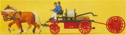Preiser 30425 HO Scale Emergency - Horse-Drawn Fire Equipment Hand