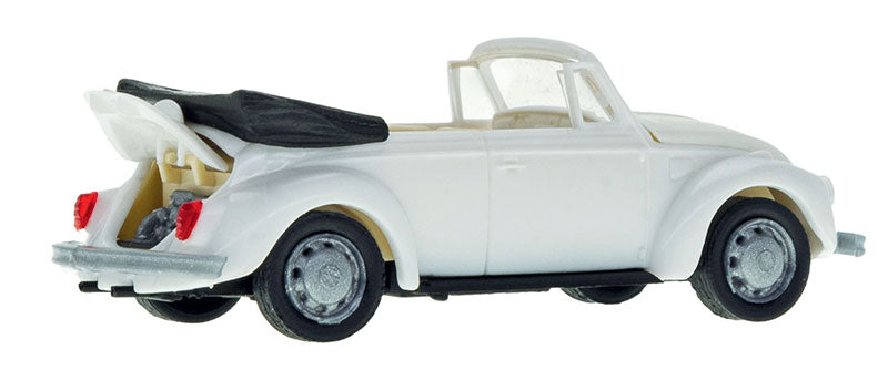 Kibri 11229 1/87 VW Beetle Type 11 Convertible Kit, White (HO)
