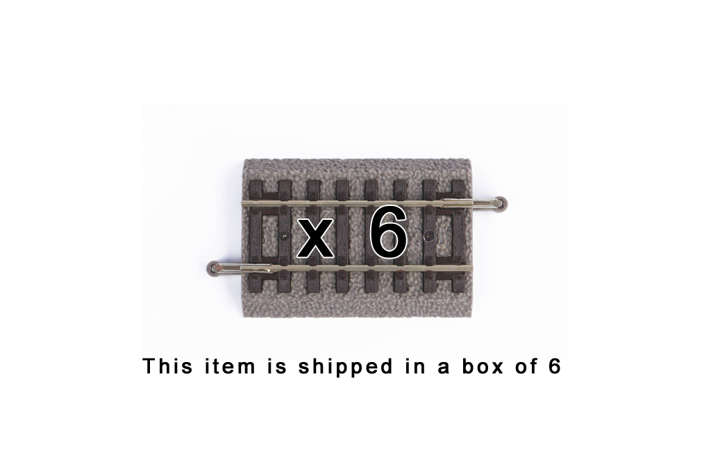 Piko 55405 HO Scale Roadbed Straight Track 62mm, Box of 6