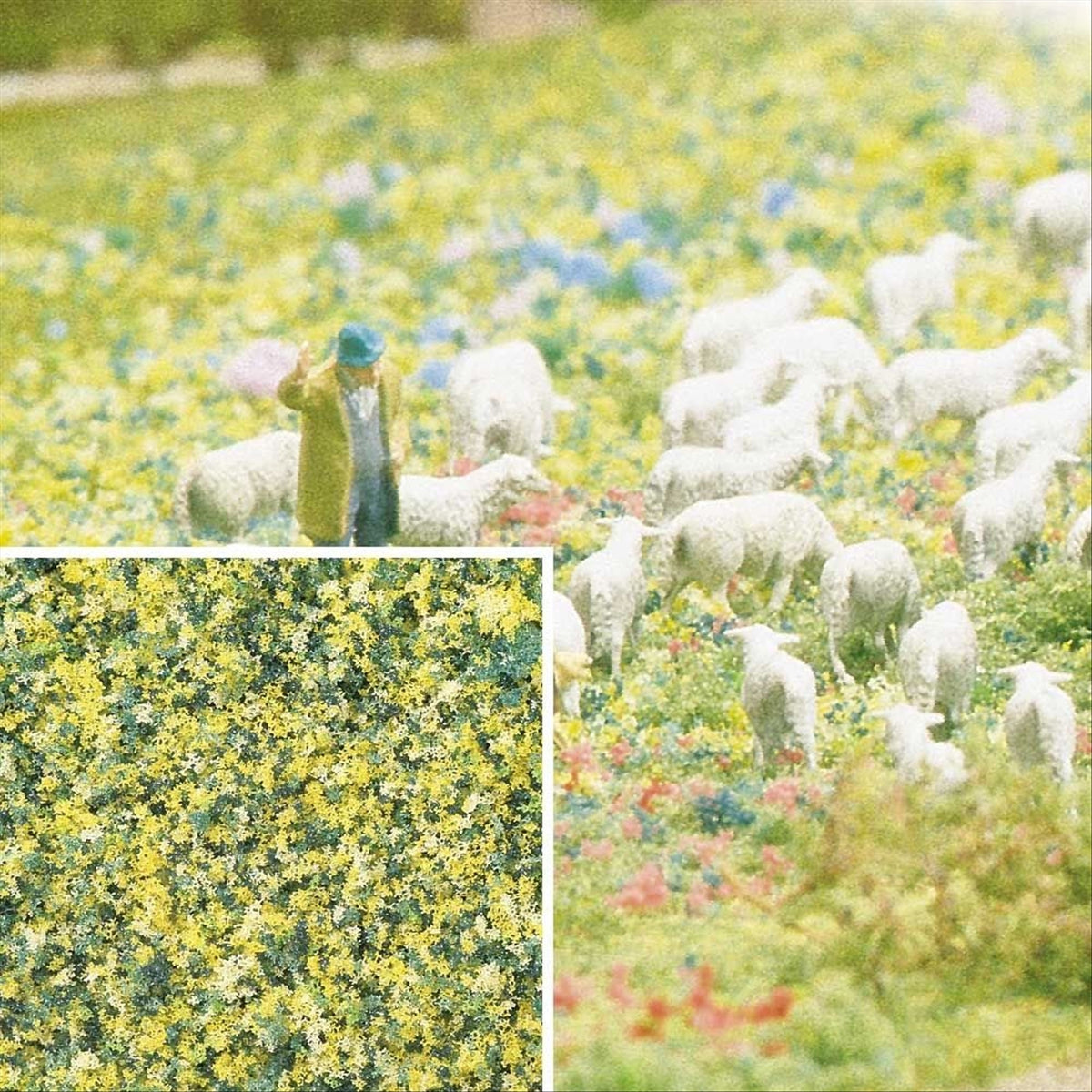 Busch 7358 All Scale Blossom Flock Ground Cover, Dandelion