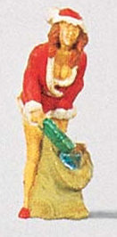 Preiser 29028 HO Scale Santa's Helper 2 With Sack of Gifts