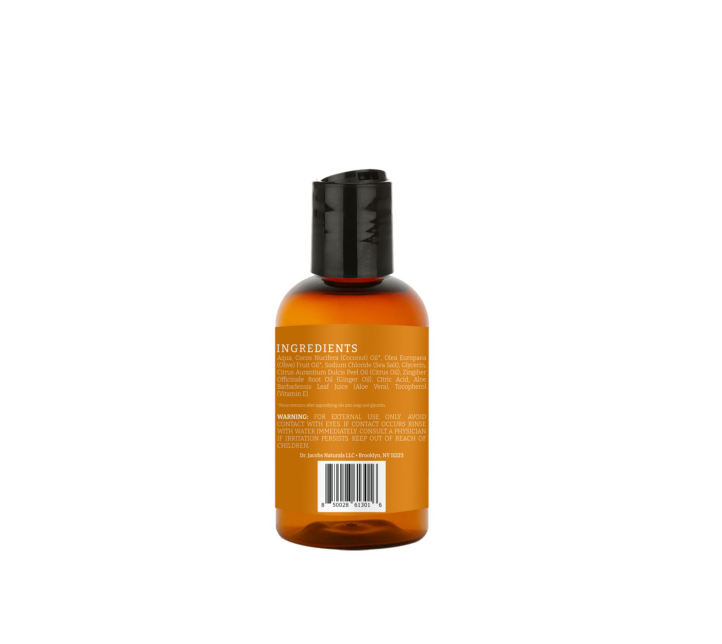 Orange & Ginger Castile Body Wash by Dr. Jacobs Naturals