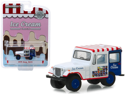 1975 Jeep DJ-5 Ice Cream Truck "Hobby Exclusive" 1/64 Diecast Model Car by Greenlight  free shipping USA