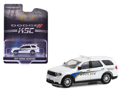 2017 Dodge Durango "Kennedy Space Center (KSC) Security Police Traffic Enforcement" White with Graphics "Hobby Exclusive" Series 1/64 Diecast Model Car by Greenlight  free shipping USA