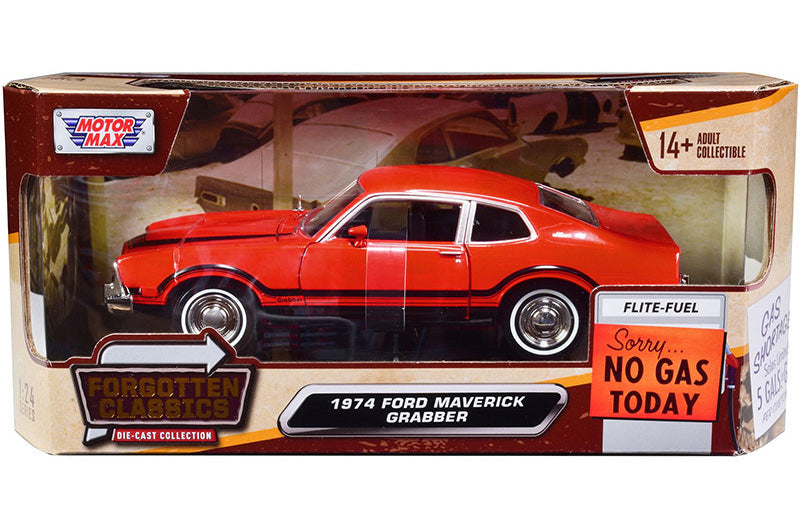 Motormax 73332AC-ORBK 1/24 1974 Ford Maverick Grabber