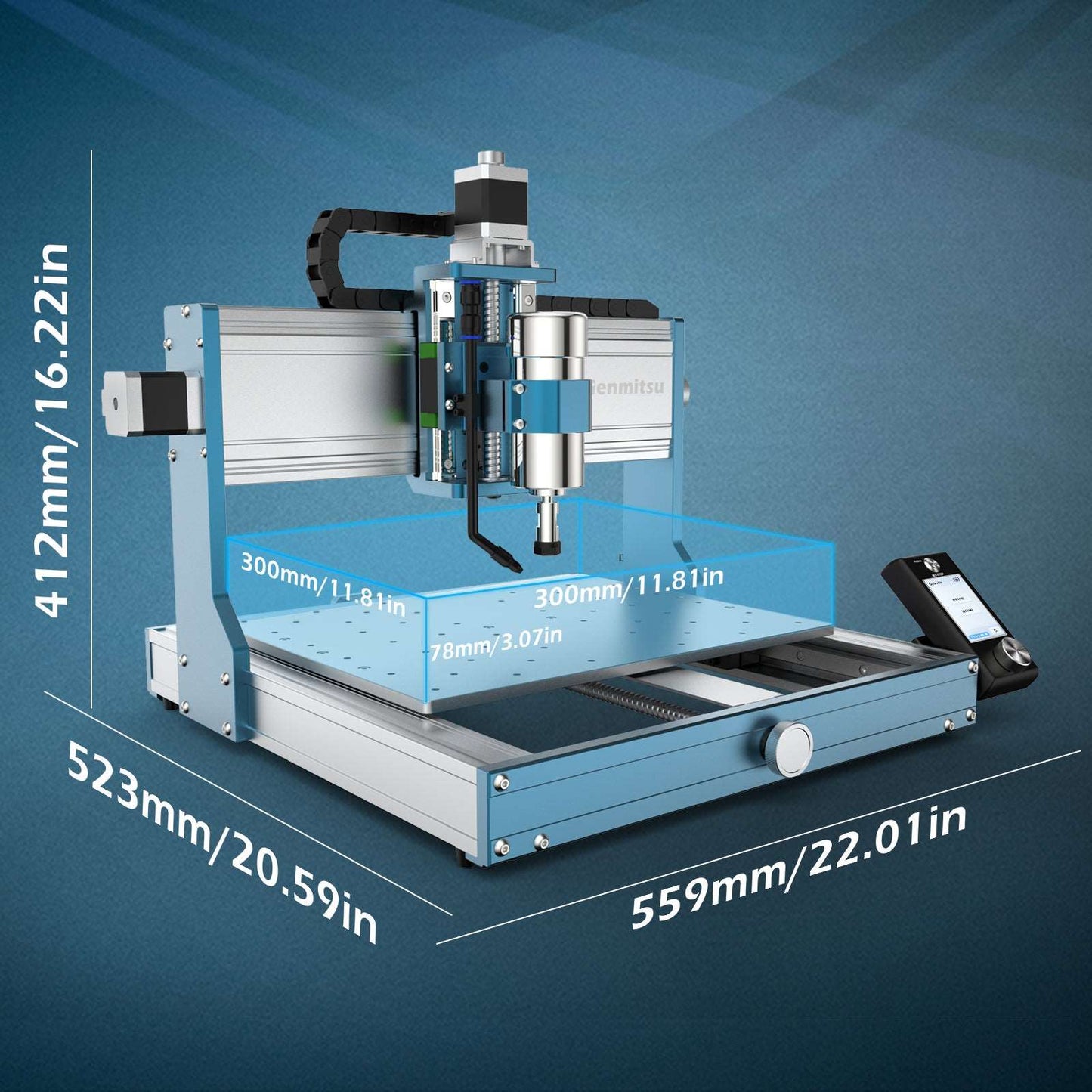 3030-PROVer Ultra Desktop CNC Router for High Precision Metalworking, with Linear Guide & Ball Screw Motion