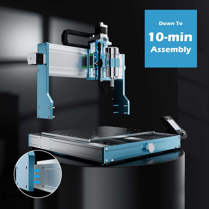 3030-PROVer Ultra Desktop CNC Router for High Precision Metalworking, with Linear Guide & Ball Screw Motion