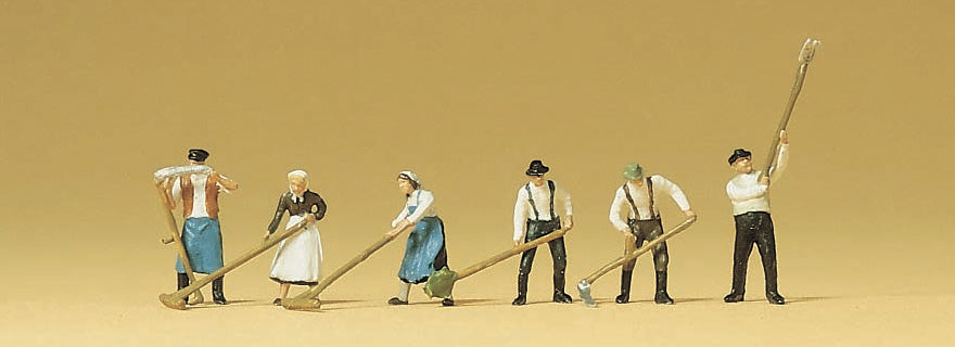 Preiser 79055 N Scale Hay Harvest Figure Set