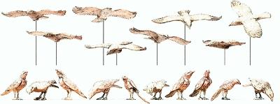 Preiser 63335 I Scale Animals Bird Assortment, Unpainted