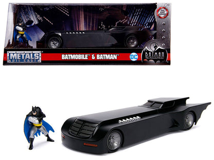 Batmobile with Batman Diecast Figure "Animated Series" DC Comics Series 1/24 Diecast Model Car by Jada  free shipping USA