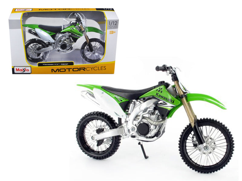 Kawasaki KX 450F Green 1/12 Diecast Motorcycle Model by Maisto  free shipping USA