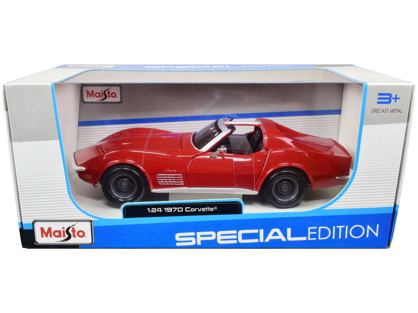 1970 Chevrolet Corvette Convertible Red 1/24 Diecast Model Car by Maisto  free shipping USA