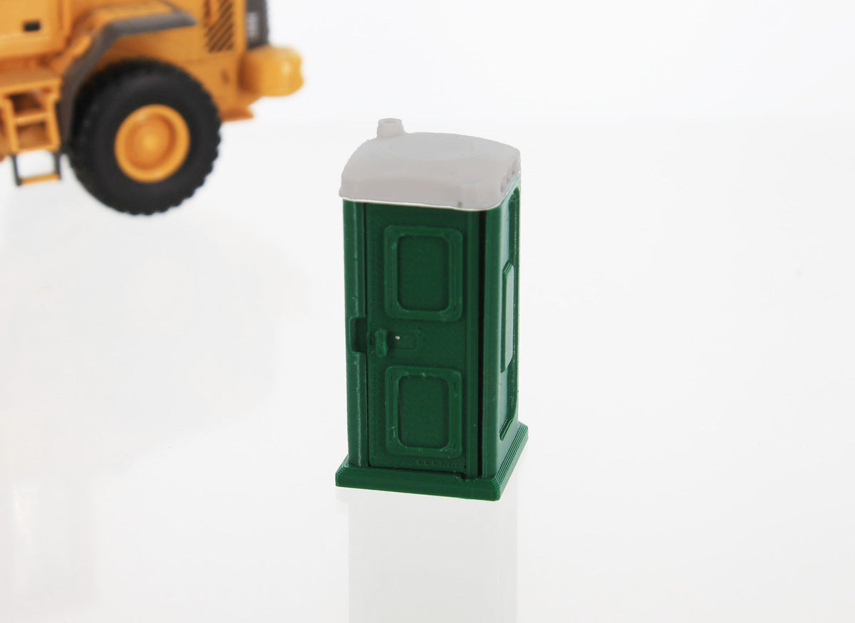 3D To Scale 50-141-DG 1/50 Porta-Potty, Dark Green