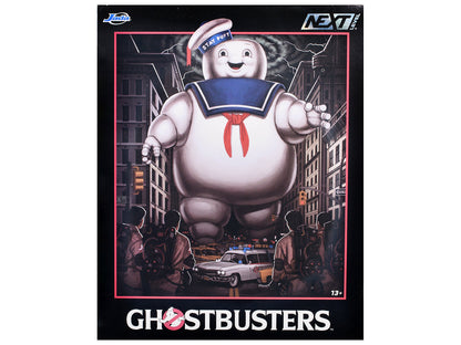 "Ghostbusters" 6" Stay Puft Marshmallow Man Figure with Nano Ecto-1 Car Diorama Set "Ghostbusters" (1984) Movie "Next Level" Series Model by Jada  free shipping USA