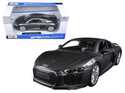 Audi R8 V10 Plus Gray Metallic "Special Edition" 1/24 Diecast Model Car by Maisto  free shipping USA