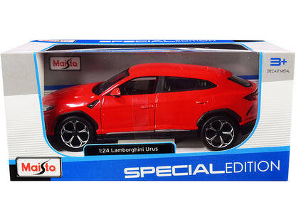 Lamborghini Urus Red "Special Edition" Series 1/24 Diecast Model Car by Maisto  free shipping USA