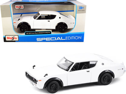 1973 Nissan Skyline 2000GT-R (KPGC110) White "Special Edition" Series 1/24 Diecast Model Car by Maisto  free shipping USA
