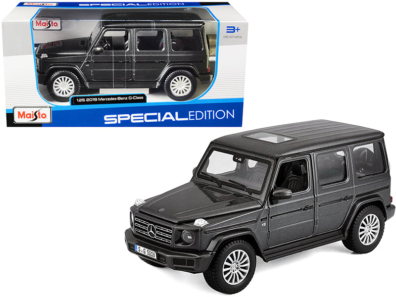 2019 Mercedes Benz G-Class with Sunroof Dark Gray Metallic 1/25 Diecast Model Car by Maisto  free shipping USA