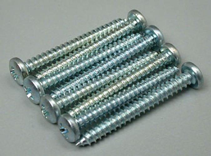 Great Planes GPMQ3158 Sheet Metal Screws Phillips 4x1" (8)