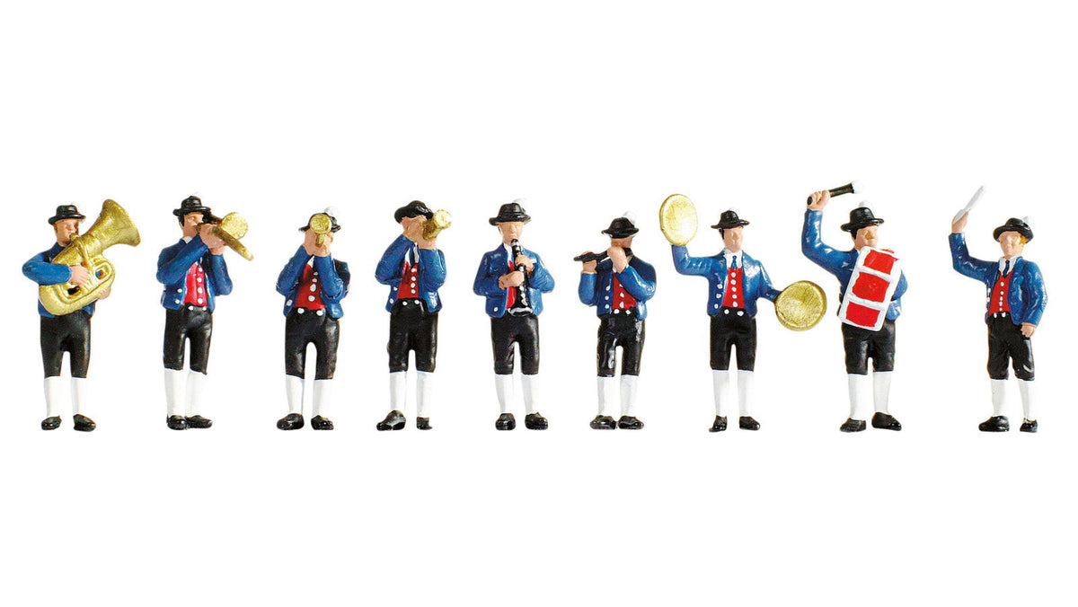 Noch 36580 N Scale Band in German Costume Figure Set (9)