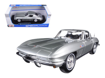 1965 Chevrolet Corvette Silver "Special Edition" 1/18 Diecast Model Car by Maisto  free shipping USA