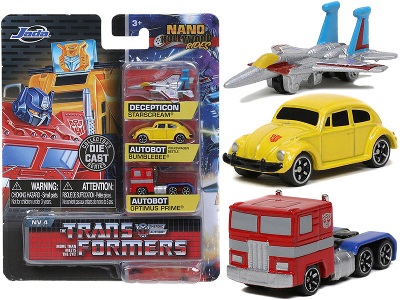 "Transformers" 3 piece Set Release 2 "Nano Hollywood Rides" Diecast Models by Jada  free shipping USA