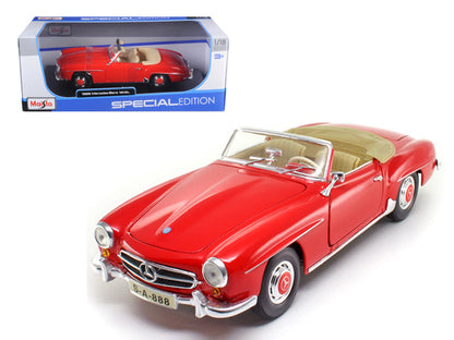 1955 Mercedes Benz 190 SL Red 1/18 Diecast Model Car  by Maisto  free shipping USA
