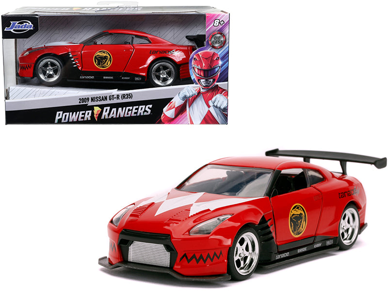 2009 Nissan GT-R (R35) Red Red Ranger's "Power Rangers" 1/32 Diecast Model Car by Jada  free shipping USA