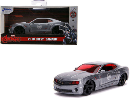 2010 Chevrolet Camaro Silver "War Machine" "Avengers" "Marvel" Series 1/32 Diecast Model Car by Jada  free shipping USA
