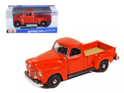 1950 Chevrolet 3100 Pickup Truck Omaha Orange 1/25 Diecast  Model Car by Maisto  free shipping USA