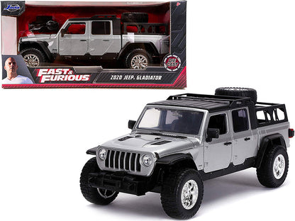 2020 Jeep Gladiator Pickup Truck Silver with Black Top "Fast & Furious" Series 1/24 Diecast Model Car by Jada  free shipping USA