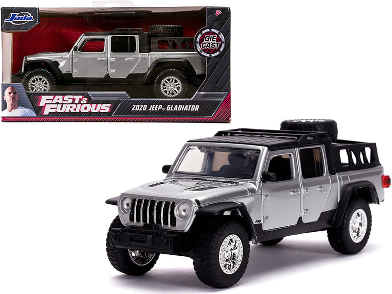 2020 Jeep Gladiator Pickup Truck Silver with Black Top "Fast & Furious" Movie 1/32 Diecast Model Car by Jada  free shipping USA