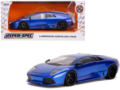 Lamborghini Murcielago LP640 Candy Blue "Hyper-Spec" 1/24 Diecast Model Car by Jada  free shipping USA