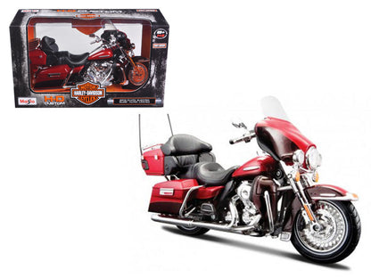 2013 Harley Davidson FLHTK Electra Glide Ultra Limited Red Bike 1/12 Diecast Motorcycle Model by Maisto  free shipping USA