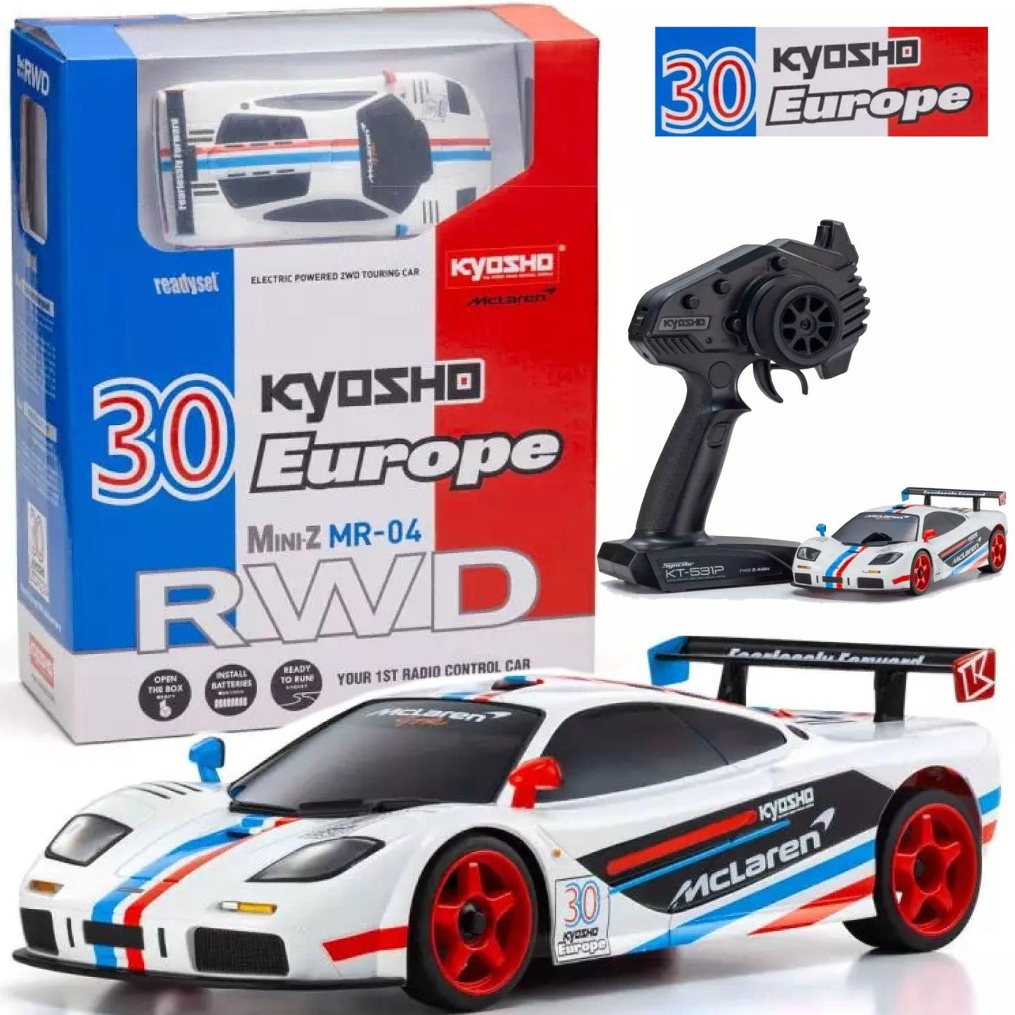 Kyosho 32372KE Mini-Z RWD MR04 McLaren F1 GTR FDL 30th Anniversary