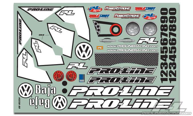 Pro-Line 3238-62 VW Baja Bug Long Chassis PRO-2SC Clear Body 1/10 Slash