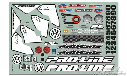 Pro-Line 3238-62 VW Baja Bug Long Chassis PRO-2SC Clear Body 1/10 Slash
