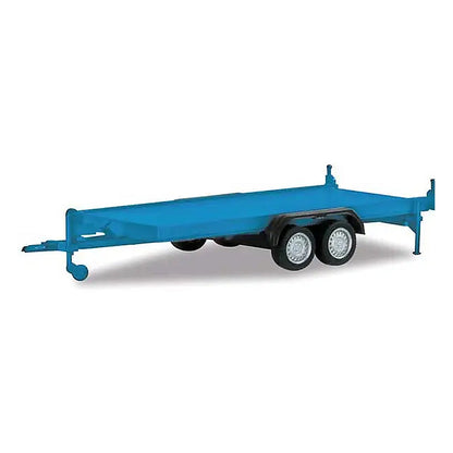 Herpa 52450 HO Scale 2-Axle Trailer -- For Cars or Pick-Ups