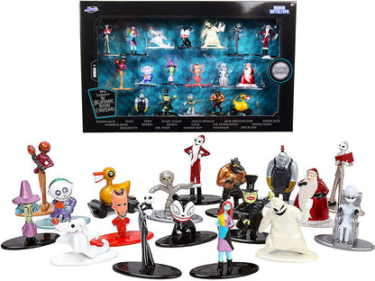Tim Burton's "The Nightmare Before Christmas" Set of 18 Diecast Figurines "Nano Metalfigs" Series by Jada  free shipping USA