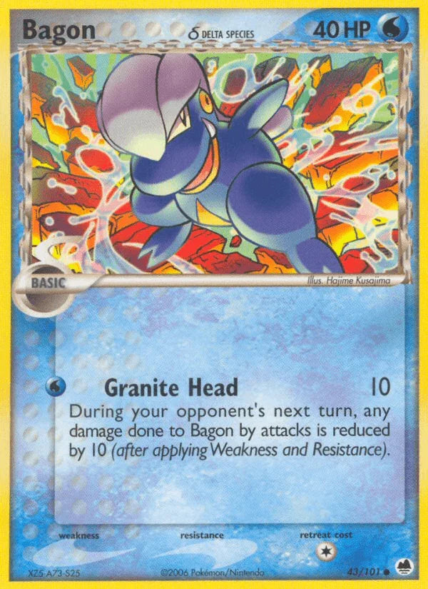 Bagon (43/101) (Delta Species) [EX: Dragon Frontiers]